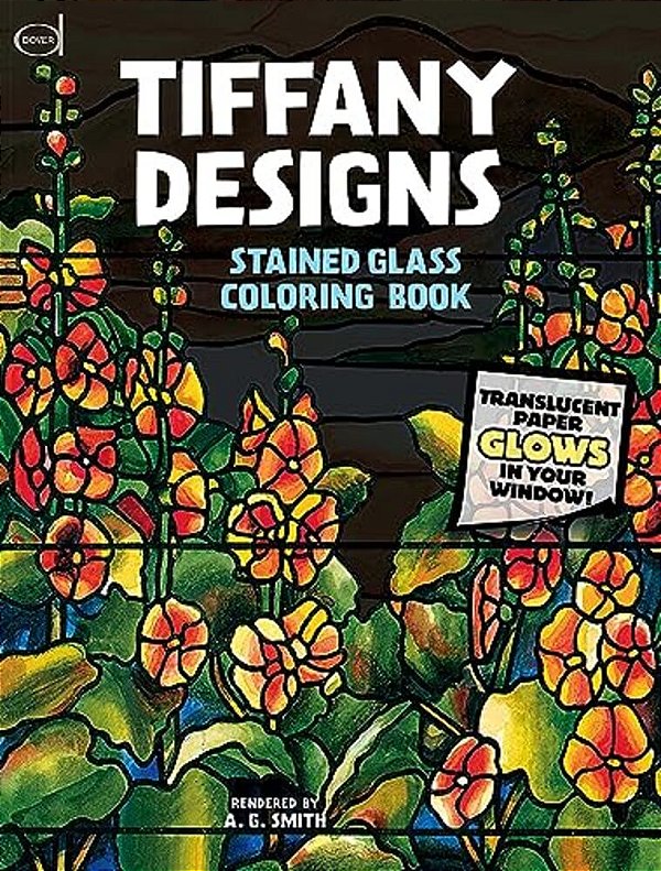 Tiffany Designs Stained Glass Coloring Book-..