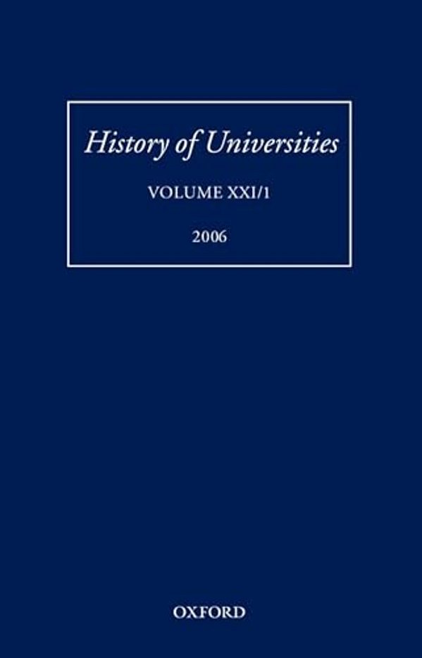 History Of Universities: Volume XXI/1-..