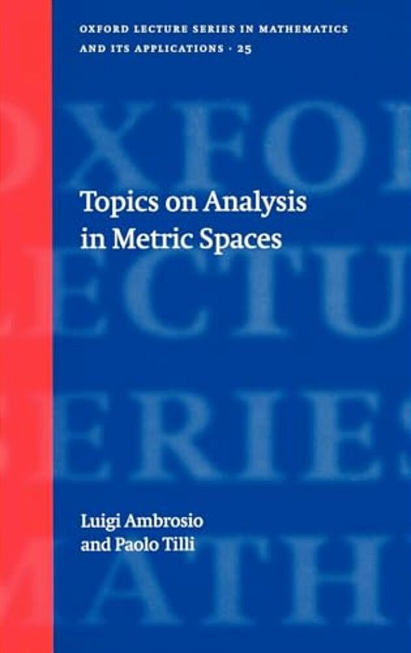 Topics On Analysis In Metric Spaces-..