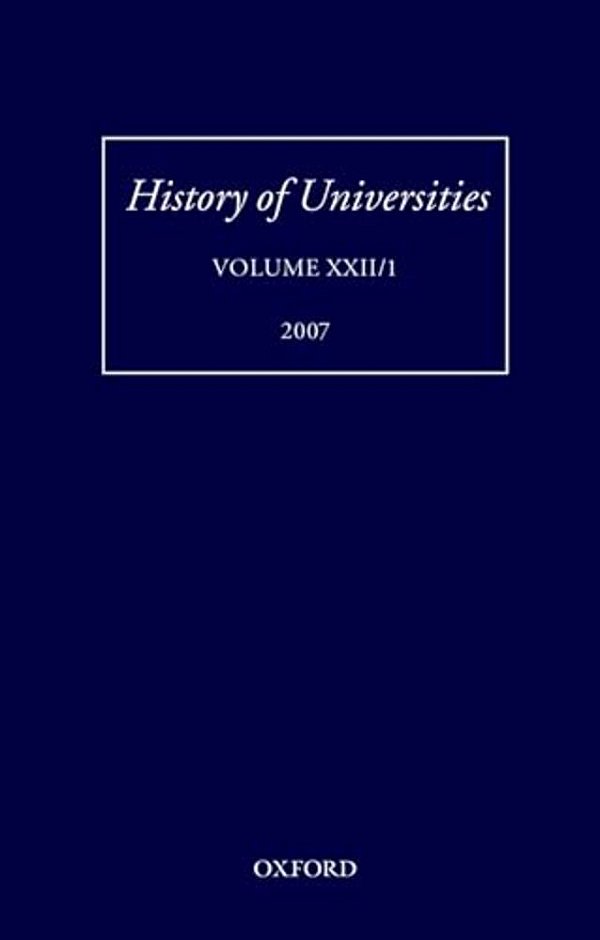 History Of Universities, Volume XXII/1-..