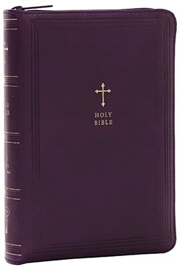 Kjv Holy Bible: Compact With 43,000 Cross References, Purple Leathersoft Zipper Closure, Red Letter, Comfort Print: King James Version-..