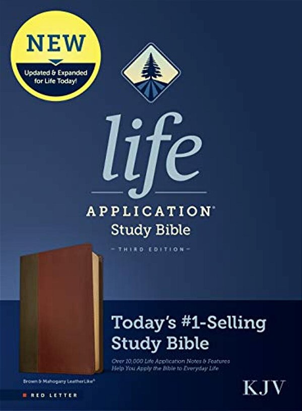 Kjv Life Application Study Bible, Third Edition (Leatherlike, Brown/Mahogany, Red Letter)-..