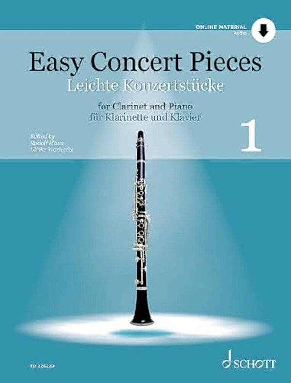 Easy Concert Pieces, Vol. 1 - 25 Pieces From 4 Centuries Clarinet And Piano - Book With Online Audio-..