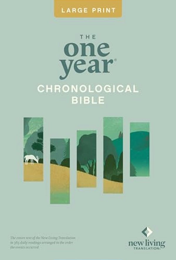 One Year Chronological Bible-Nlt-premium Slimline Large Print-..