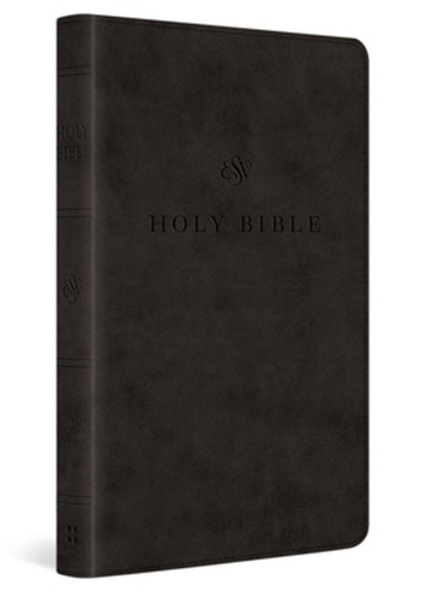 Esv Premium Church Bible, Large Print, Red Letter (Trutone, Black)-..