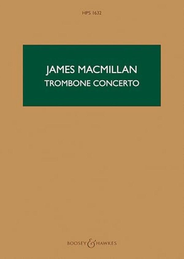 Trombone Concerto Hps1632 Trombone And Orchestra Study Score-..