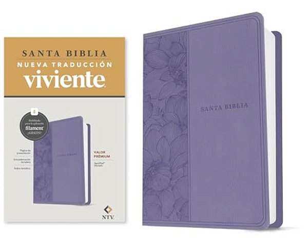 Biblia Valor Prémium Ntv Con Filament (Sentipiel, Morado)-..
