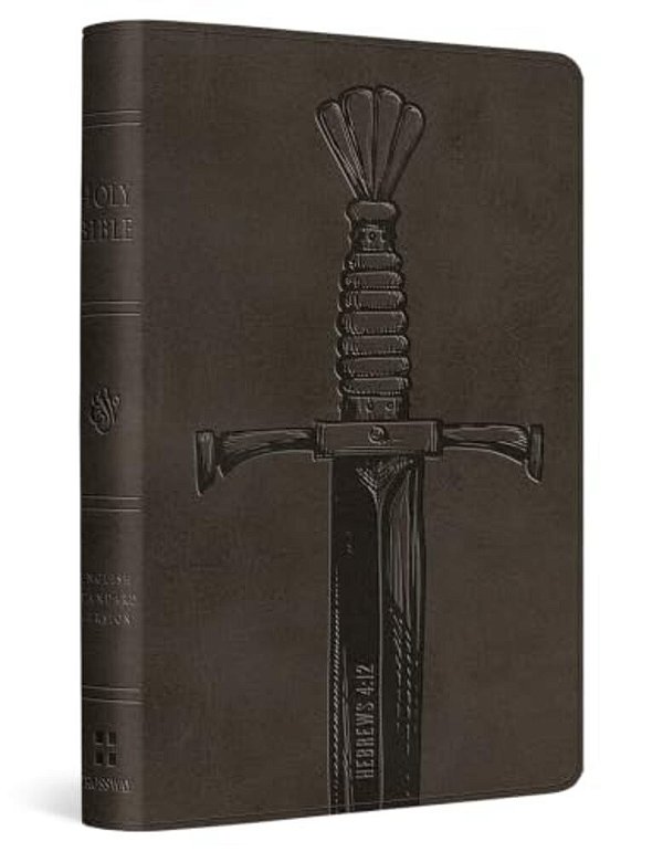 Esv Compact Bible (Trutone, Silver, Sword Design)-..
