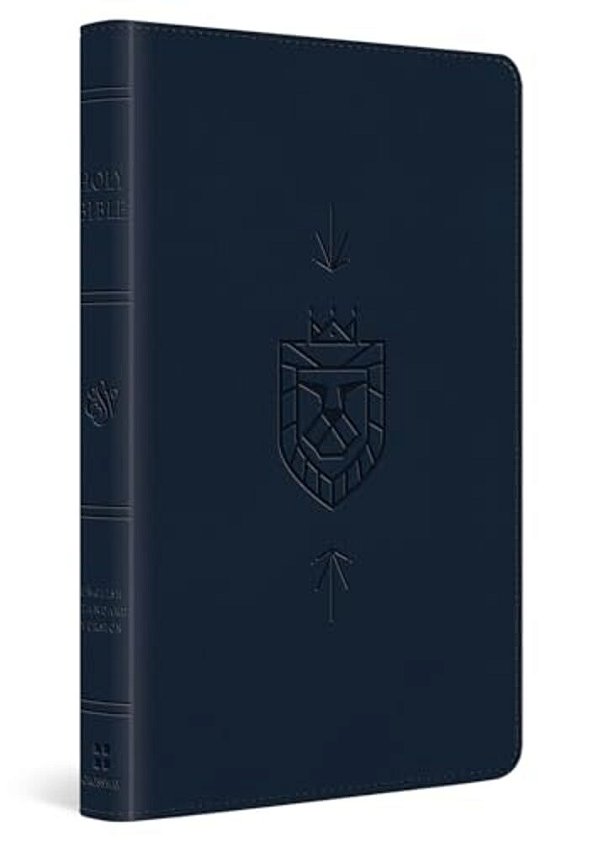 Esv Kid's Bible, Thinline, Red Letter (Trutone, Dark Blue, Lion Of Judah Design)-..