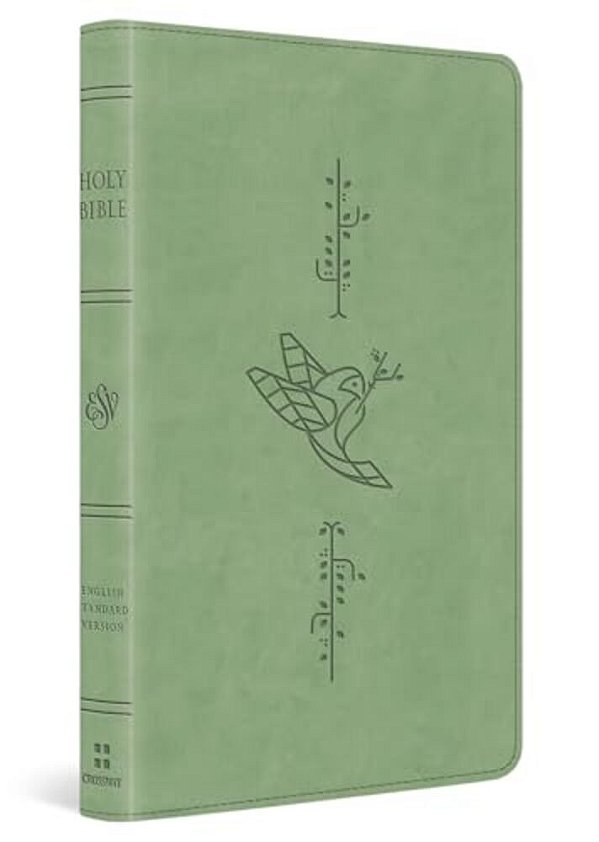 Esv Kid's Bible, Thinline, Red Letter (Trutone, Light Green, Bird Of The Air Design)-..