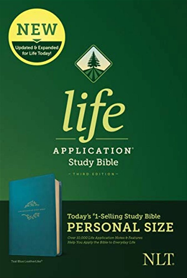 Nlt Life Application Study Bible, Third Edition, Personal Size (Leatherlike, Teal Blue)-..