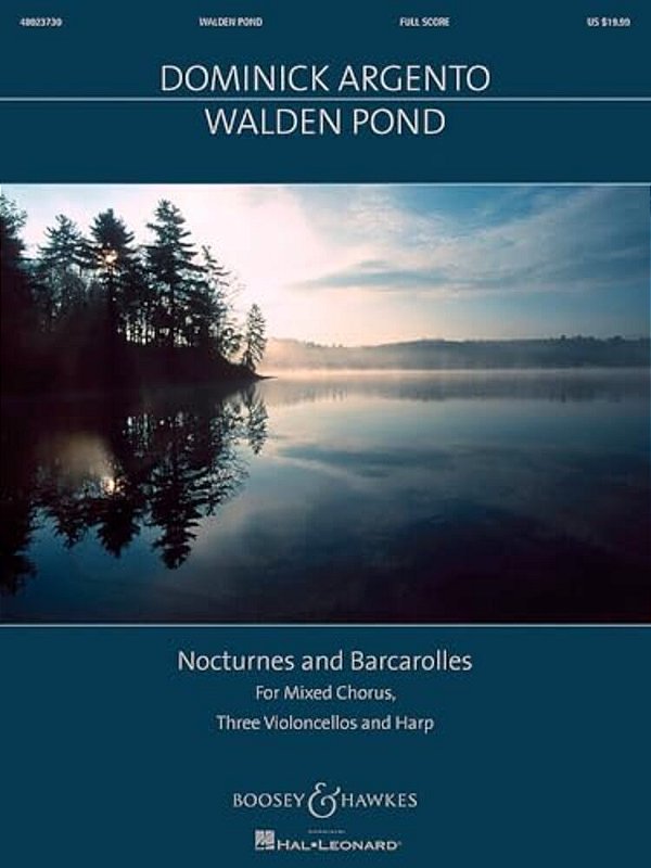 Walden Pond: For Satb Chorus, 3 Cellos And Harp-..