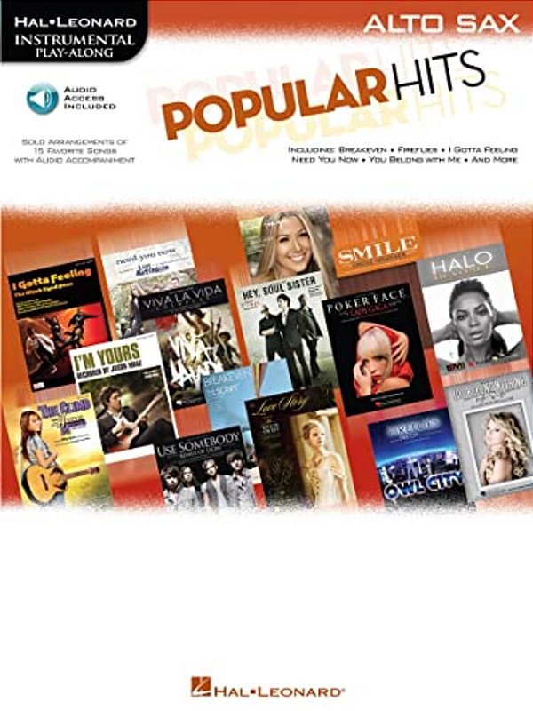 Popular Hits Instrumental Play-Along For Alto Sax Book/Online Audio-..