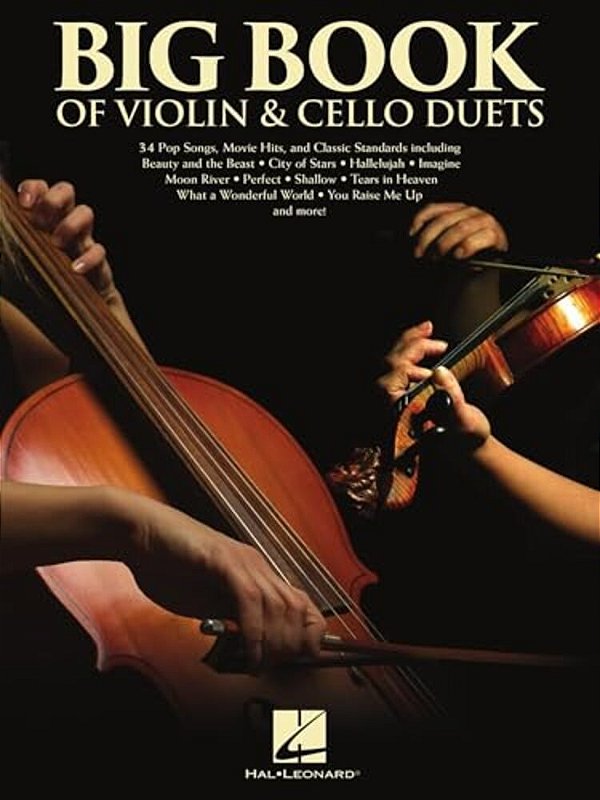 Big Book Of Violin & Cello Duets: Score With Separate Pull-Out Parts-..