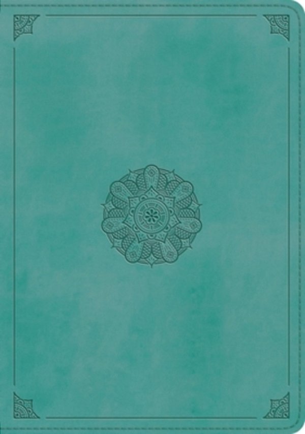 Esv Study Bible (Trutone, Turquoise, Emblem Design)-..