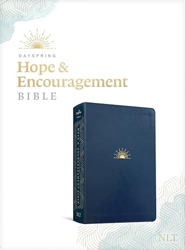 Nlt Dayspring Hope & Encouragement Bible (Leatherlike, Navy Blue)-..