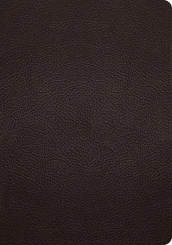 Esv Study Bible (Buffalo Leather, Deep Brown)-..