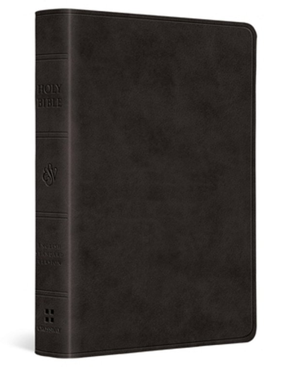 Esv Large Print Value Compact Bible, Red Letter (Trutone, Black)-..
