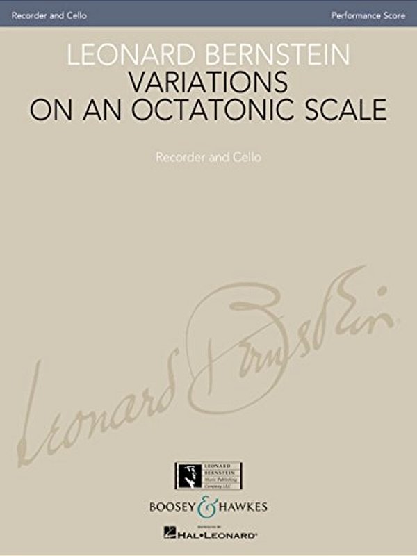 Variations On An Octatonic Scale: Recorder And Cello (Original Version) Performance Score-..