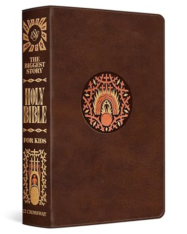 Esv The Biggest Story Holy Bible For Kids (Trutone, Brown, Living Hope Design, Thumb Indexed)-..