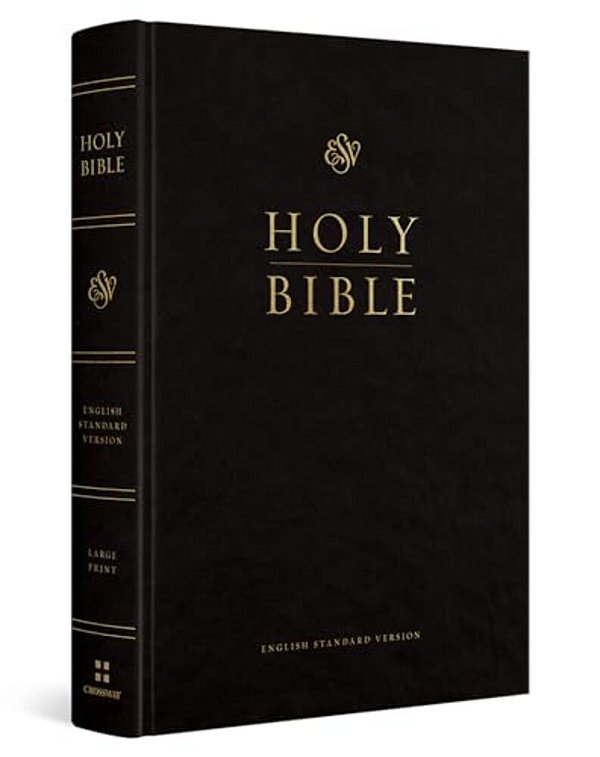 Esv Pew And Worship Bible, Large Print (Hardcover, Black)-..