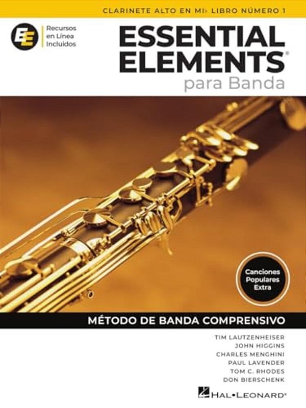 Essential Elements Para Banda - Clarinete Alto En Mib Libro Numero 1 - Recursos En Linea Incluidos-..