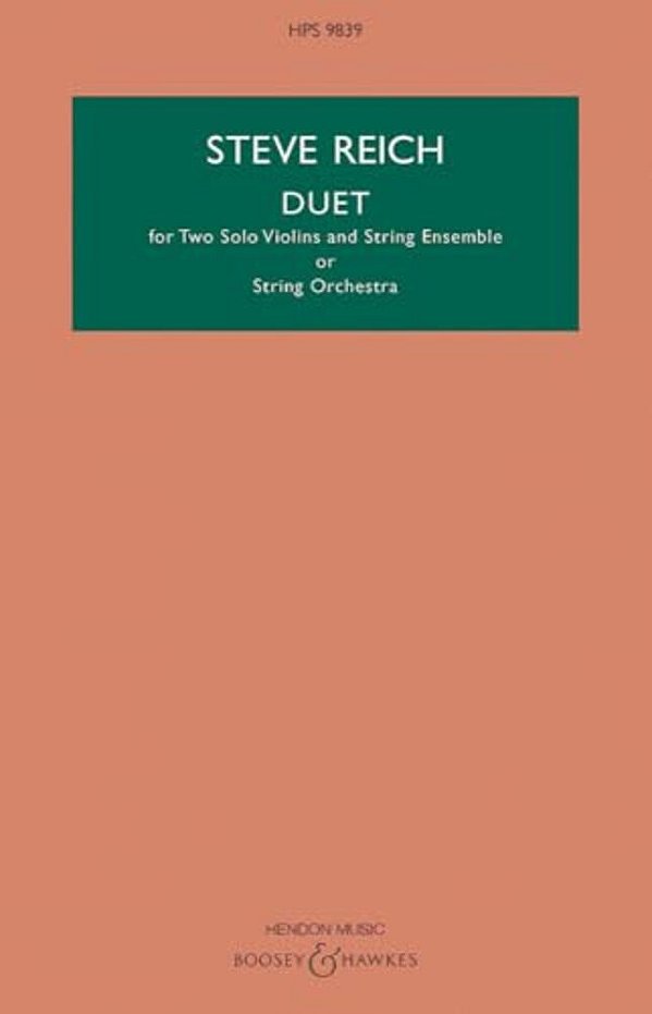 Duet: For Two Violins And String Ensemble Study Score-..