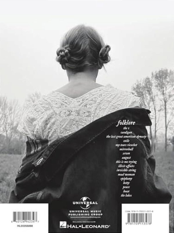 Taylor Swift Folklore: Easy Piano Songbook With Lyrics Beginner And Intermediate Sheet Music For Piano Players And Fans Simplified Arrangements For Pi-..