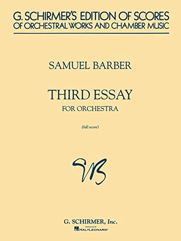 Third Essay: For Orchestra Full Score-..