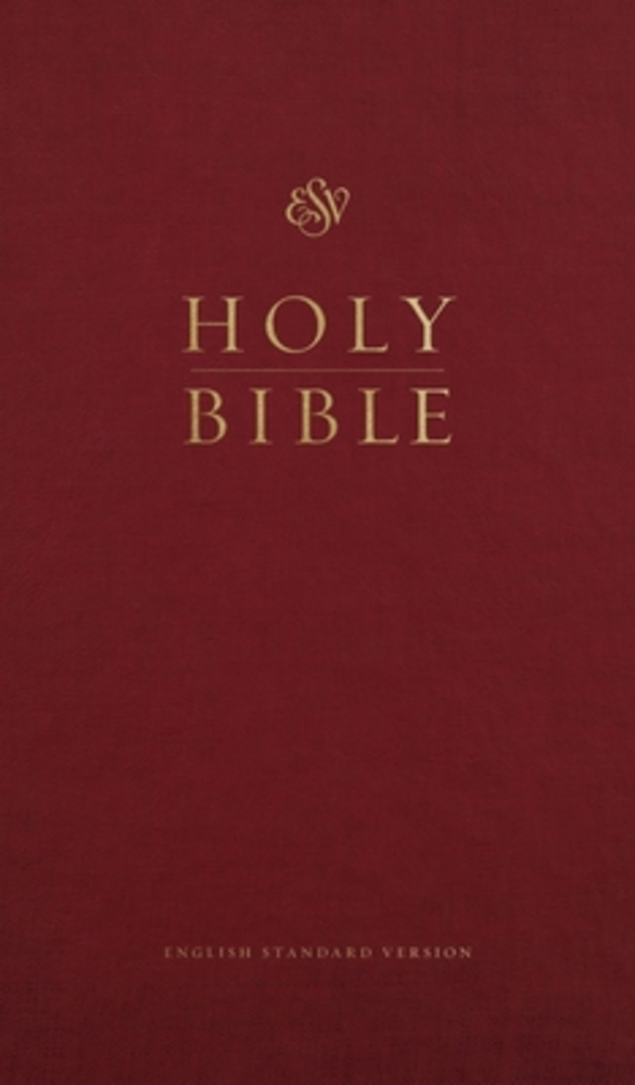 Esv Church Bible, Large Print (Hardcover, Burgundy)-..