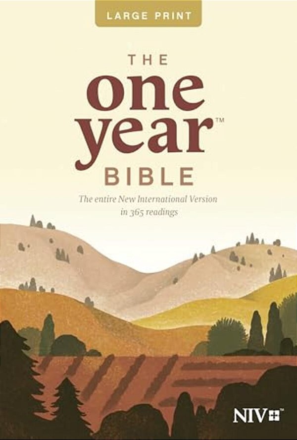 One Year Bible-Niv-premium Slimline Large Print-..