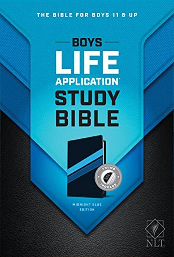 Nlt Boys Life Application Study Bible, Tutone (Leatherlike, Midnight Blue, Indexed)-..