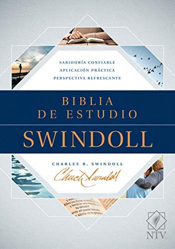 Biblia De Estudio Swindoll Ntv (Tapa Dura, Azul)-..