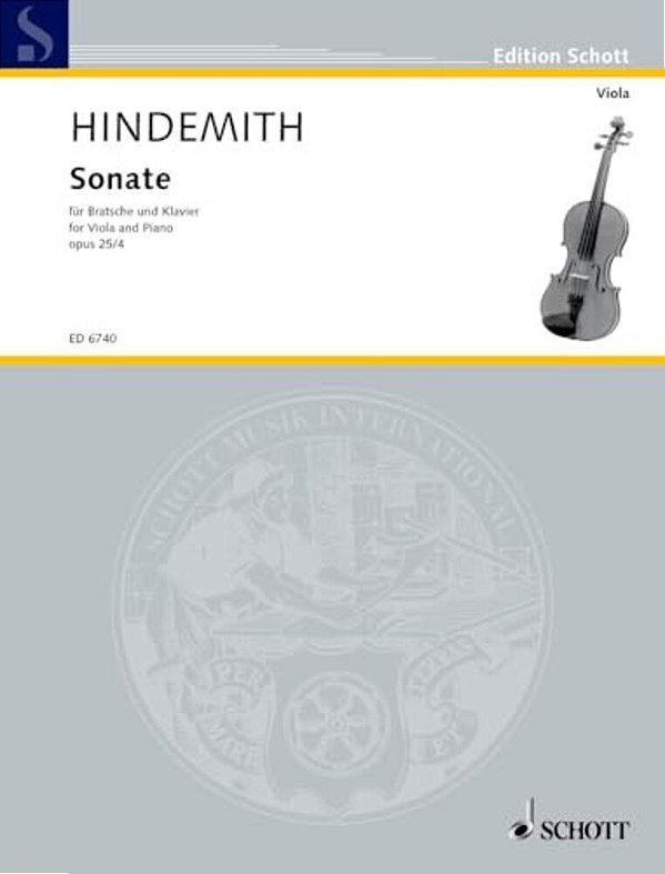 Sonata, Op. 25, No. 4 (1922): Viola And Piano-..
