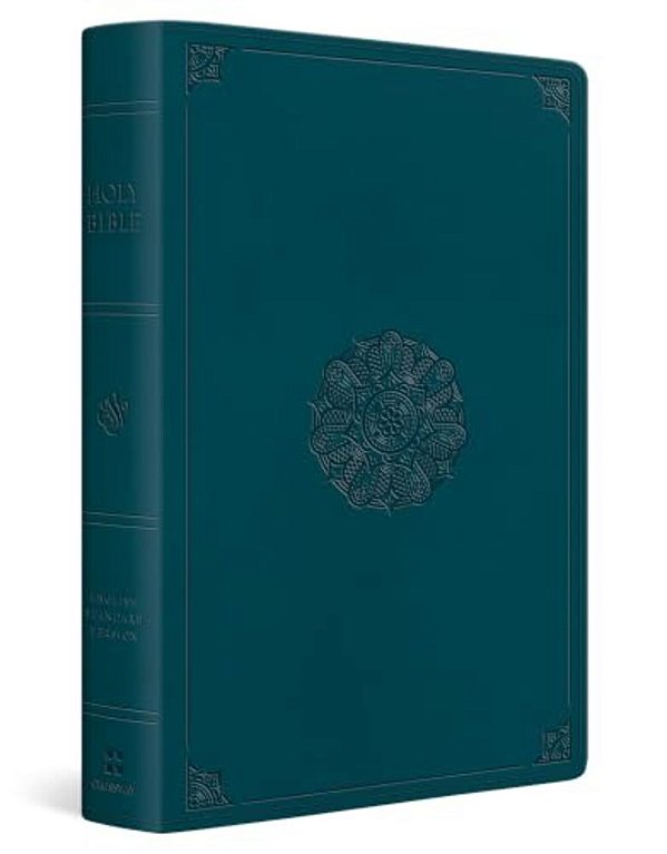 Esv Giant Print Personal Size Bible, Red Letter (Trutone, Deep Teal, Emblem Design)-..