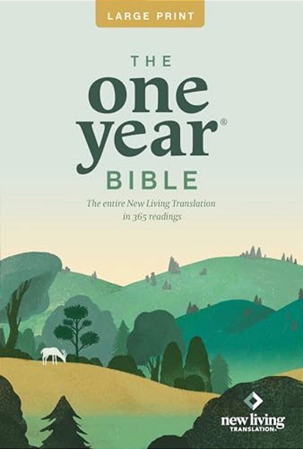 One Year Premium Slimline Bible-Nlt-large Print 10Th Anniversary-..