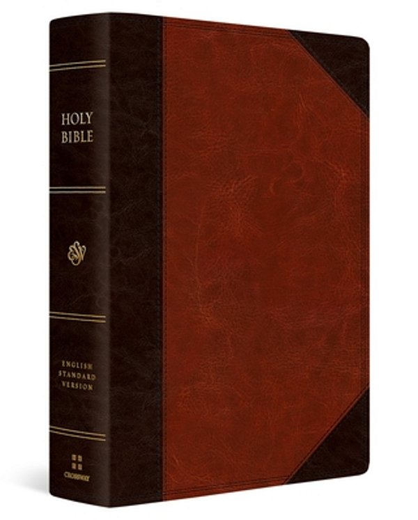 Esv Super Giant Print Bible (Trutone, Brown/Cordovan, Portfolio Design)-..