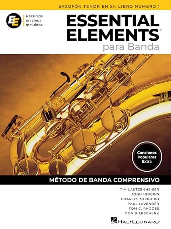 Essential Elements Para Banda - Saxofon Tenor En Sib Libro Numero 1 - Recursos En Linea Incluidos-..