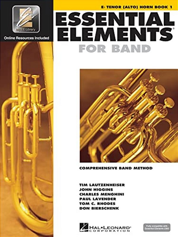 Essential Elements For Band Book 1 Eb Tenor Alto Horn Method Book Beginner Band Students Sheet Music With Online Audio Practice Library, Lessons, Exer-..