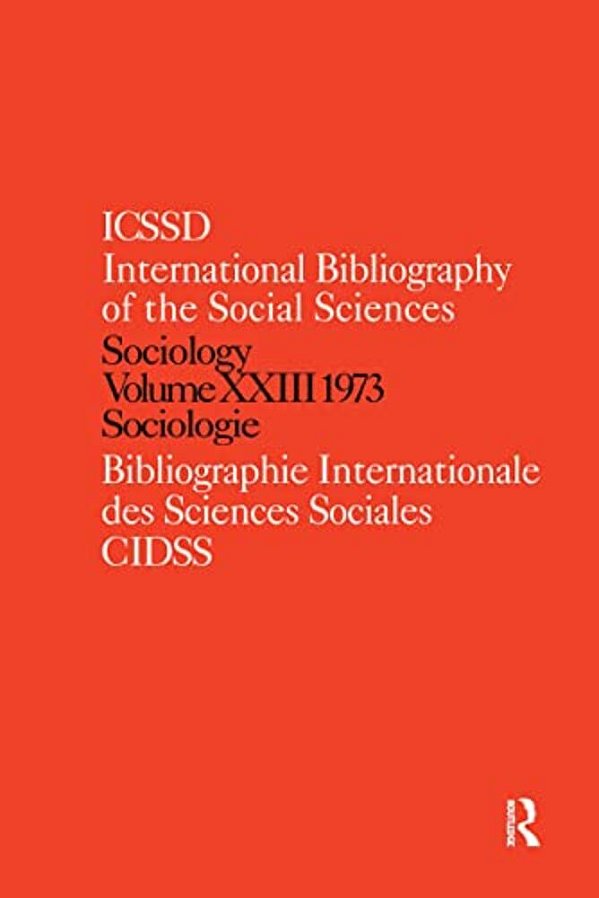 Ibss: Sociology: 1973 Vol 23-..