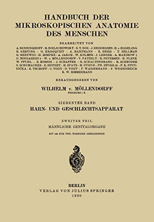 Harn- Und Geschlechtsapparat: Zweiter Teil: Männliche Genitalorgane-..