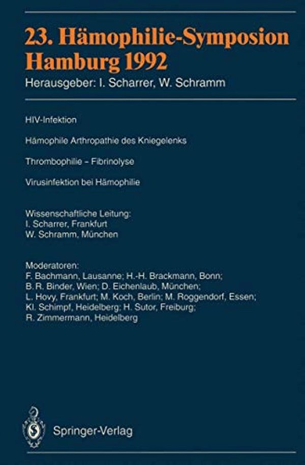 23. Hämophilie-Symposion: Hamburg 1992-..