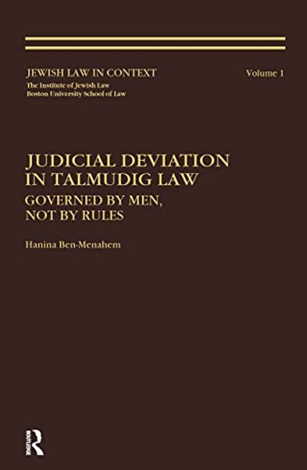 Judicial Deviation In Talmudic Law-..