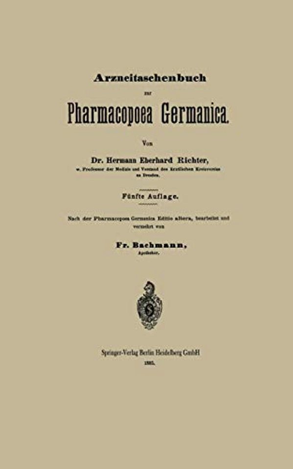 Arzneitaschenbuch Zur Pharmacopoea Germanica-..