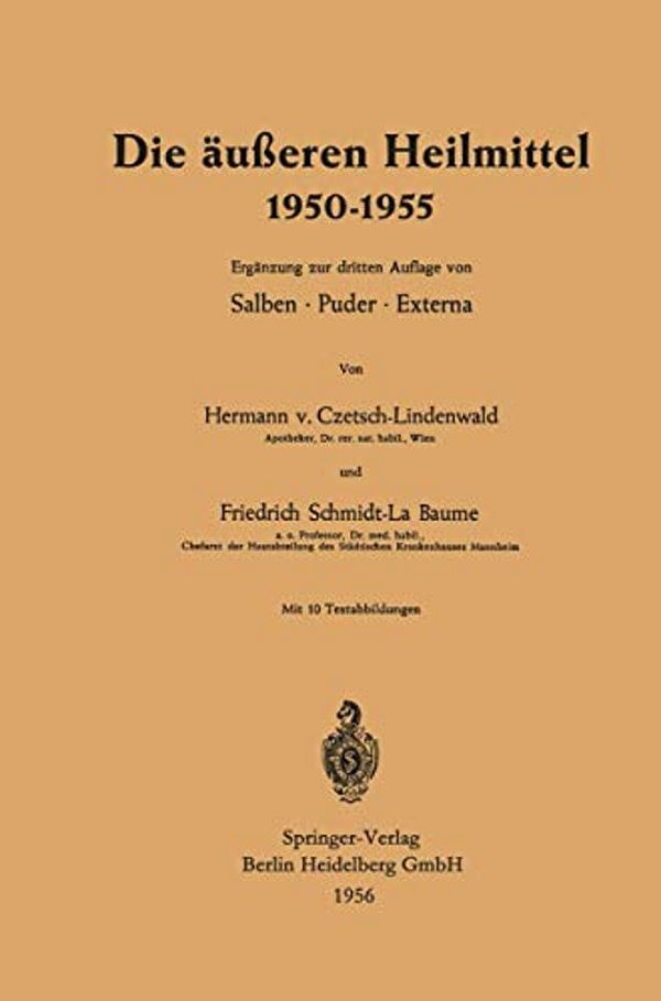 Die Äußeren Heilmittel 1950-1955-..