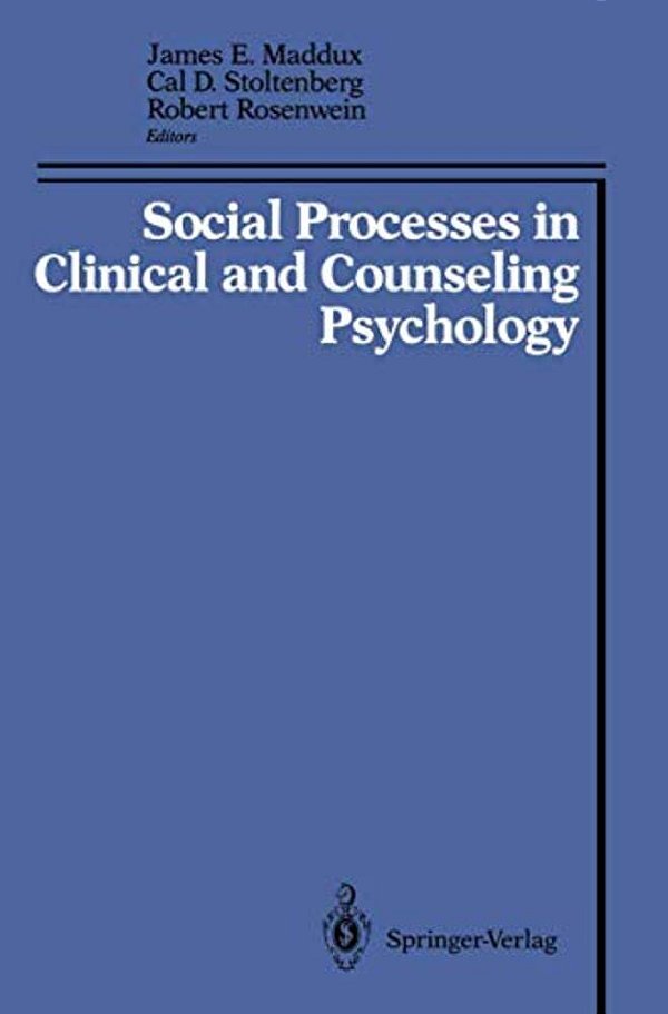 Social Processes In Clinical And Counseling Psychology-..