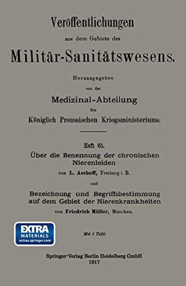 Über Die Benennung Der Chronischen Nierenleiden. Bezeichnung Und Begriffsbestimmung Auf Dem Gebiet Der Nierenkrankheiten-..
