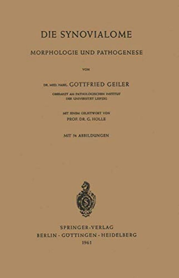 Die Synovialome: Morphologie Und Pathogenese-..