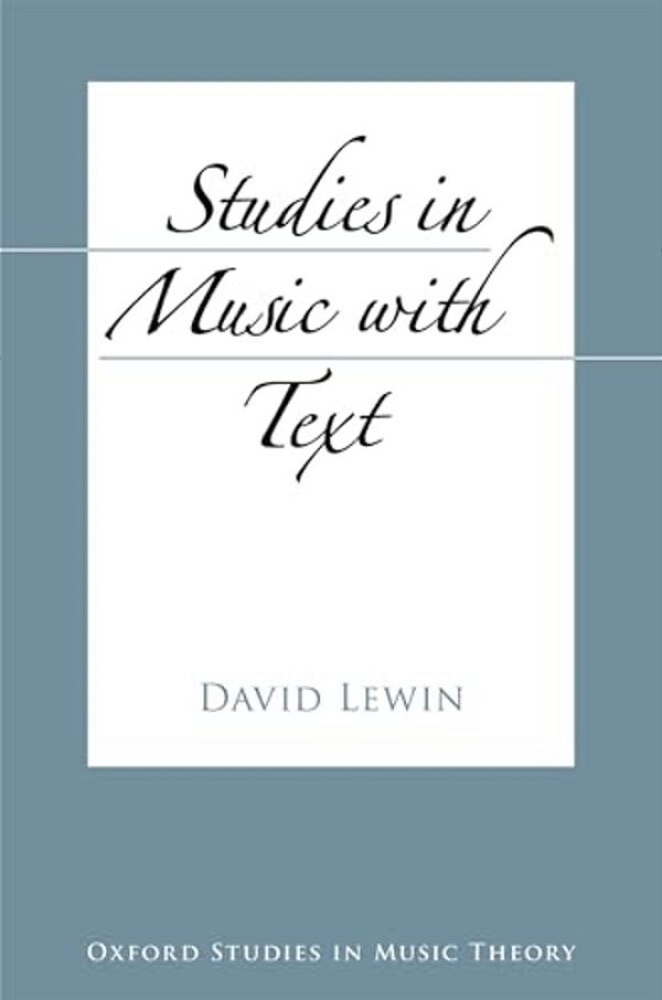 Studies In Music With Text-..
