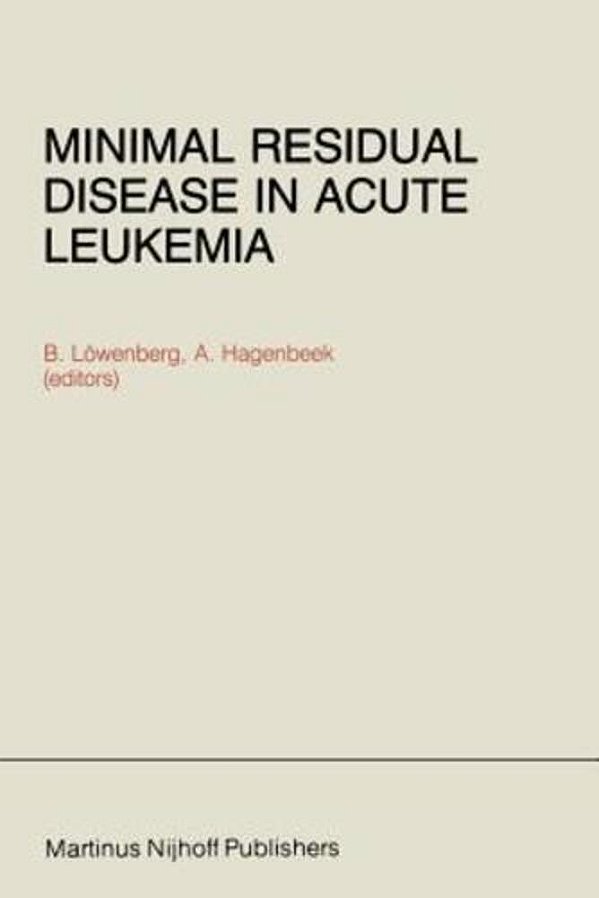 Minimal Residual Disease In Acute Leukemia-..